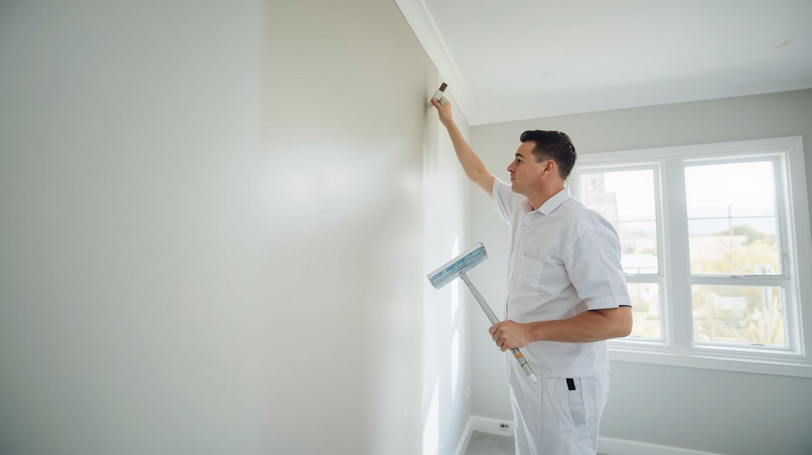 Professional interior painting work carried out in a bright, modern residential home.